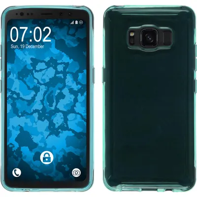 Produktbild von PhoneNatic Case kompatibel mit Samsung Galaxy S8 Active - türkis Silikon Hülle transparent Cover