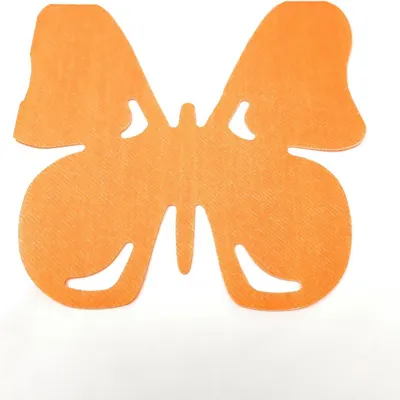 Produktbild von 12er Pack SV BUTTERFLY orange Servietten gestanzt 40x40cm Home Fashion WA