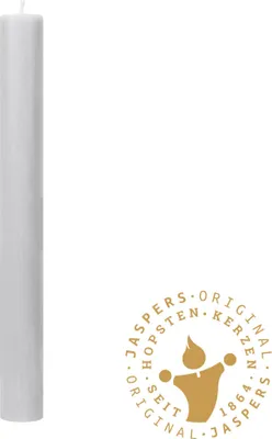Produktbild von Flachkopf durchgefärbte Stabkerzen Taubengrau 290 x Ø 21 mm, 1 Stück