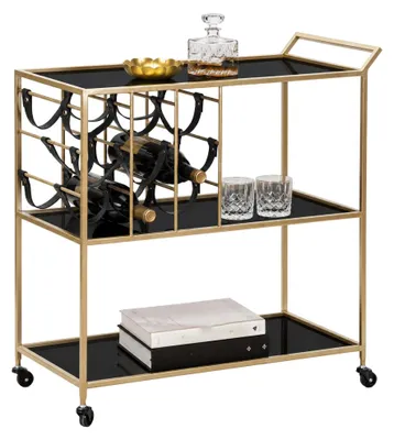 Produktbild von Druski - Wagen, 79x40x82h cm Schwarz, 3 Böden