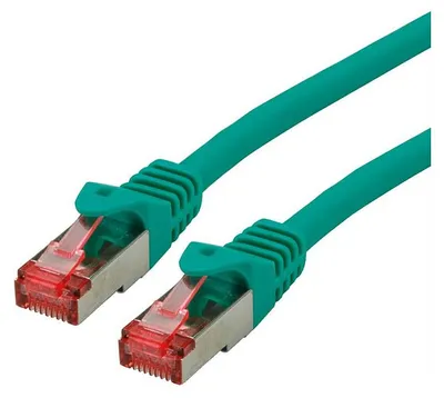 Productafbeelding van ROLINE Patchkabel Cat.6 S/FTP (PiMF), componentniveau, LSOH, groen, 1 meter