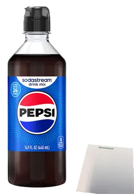 Produktbild von Sodastream Pepsi Drink Mix (0,44l Flasche) + usy Block