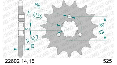 Produktbild von AFAM Kettenritzel 22602-15 Vorne für SUZUKI MOTORCYCLES XF Stahl