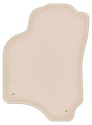 Productafbeelding van Velours bestuurdersmat voor Opel Astra G 1998-2009 (cabrio/coupé) – beige, op maat – Wielganizator FORTUNA
