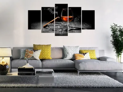 Immagine prodotto di COGNAC ZIGARRE Quadro di vetro acrilico Quadri di vetro moderni da parete i-B-0014-k-p