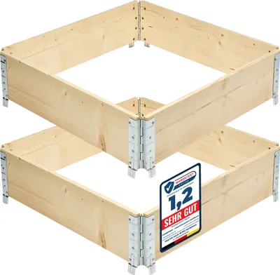 Produktbild von Garronda Holzaufsatzrahmen für Palette Aufbewahrungskiste aus Holz Hochbeete Holzkiste