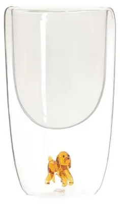 Produktbild von HOMLA PAWO Glas mit Doppelwand und einem Hund 0,35 l Glas