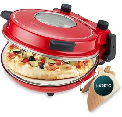 Obrázek produktu pro Cecotec Fun Pizza&Co Mamma Mia Vista, 1 pizza/pizz, Červená, 1200 W