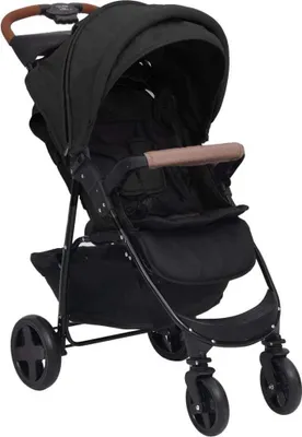 Produktbild von vidaXL 3-in-1 Kinderwagen Anthrazit Stahl