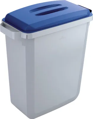 Produktbild von DURABLE Abfallbehälter DURABIN 60L + Deckel - grau/blau