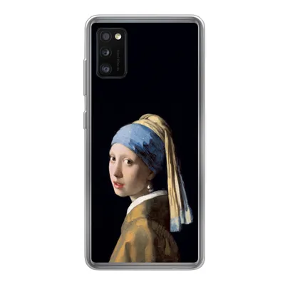 Produktbild von MuchoWow® Handyhülle Schutzhülle Hülle für Samsung Galaxy A41 Mädchen mit Perlenohrring - Vermeer - Kunst Silikon Softcase Handy Hülle - Mobiltelefon