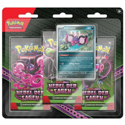 Produktbild von Pokémon (Sammelkartenspiel), PKM KP06.5 3-Pack Blister DE