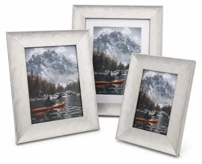 Fotorahmen-Set Silber 3er-Pack 10x15, 13x18, 20x25 cm