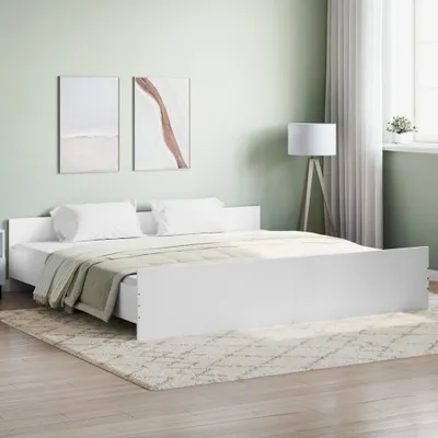 Immagine prodotto di Maison Exclusive - Letto con testiera e pediera, bianco, 180x200 cm