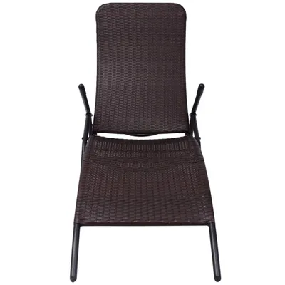 Zdjęcie produktu dla VidaXL 42945, Lounge, Obite siedzisko, Technorattan, Stal, 610 mm, 1470 mm, 950 mm