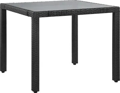 Productafbeelding van vidaXL 5-delige tuinset, polyrotan, zwart