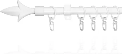 Produktbild von Lichtblick Gardinenstange Lilie 16 mm ausziehbar 130 - 240 cm Anschraubbar Weiß