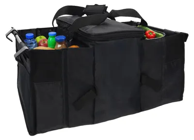 Zdjęcie produktu dla Carsafety Organizer Do Bagażnika 55 × 35 × 28 Cm Z 3 Przegrodami Termiczny