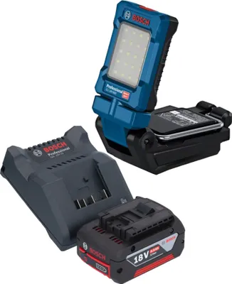 Image de Bosch GLI 18V-800 Professional Lampe sans fil 18 V 800 lm + 1x batterie 4,0 Ah + chargeur