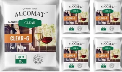 Produktbild von Klärungsmittel ALCOMAT CLEAR-G Wein Saft Klärmittel Schönung auf 30L, 5 Stück