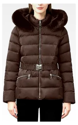 Produktbild von Damen Winterjacke Warme Steppjacke mit Kapuze Kurz Winddicht Lässige Kapuzenjacke mit Fellkapuze Pufferjacke Steppmantel Dicke Daunenjacke Outdoorjacke