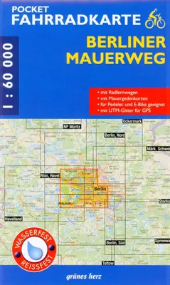 Produktbild von Pocket-Fahrradkarte Berliner Mauerweg 1:60 000