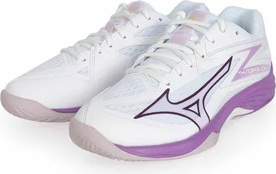 Produktbild von Mizuno THUNDER BLADE Z Damen Volleyball Indoor Hallenschuh V1GC237010 weiß/lila, Schuhgröße:42 EU