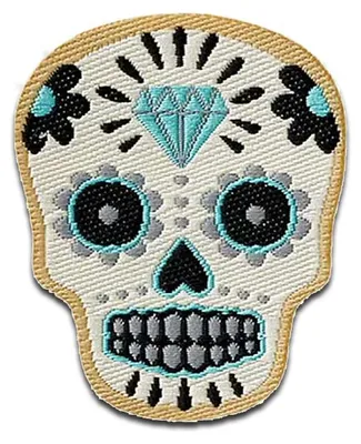 Obrázek produktu pro Mono-Quick Muertos beige - nažehlovací nášivka, nažehlovací aplikace, nášivky, k nažehlení, velikost: 3,6 x 3 cm