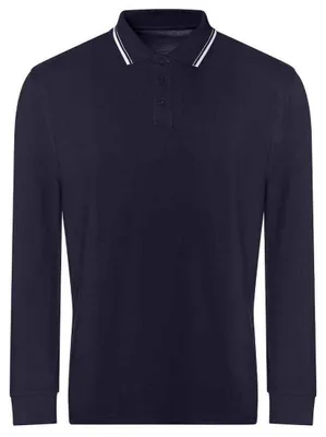 Immagine prodotto di Awdis Just Polo - Polo "The 100" da uomo a maniche lunghe LT5738 (XL) (blu navy/bianco)