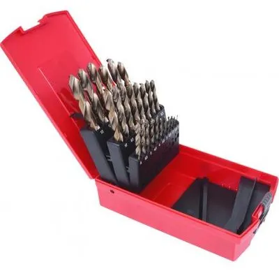 Obrázek produktu pro SADA VRTÁKŮ „HSS COBALTO 5 %“ V POUZDŘE ECEF, 25 kusů – 1–13 mm x 0,50