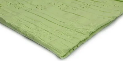 Produktbild von Baumwollstoff mit Stickerei, Farbe Aquamarin Muster 14 (50 x 140 cm)
