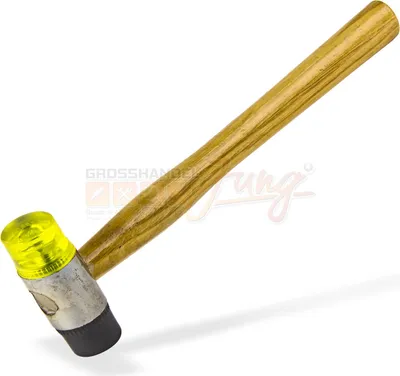 Image de Marteau en caoutchouc avec manche en bois GH 30