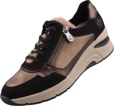 Image de Rieker Damen Halbschuh Schwarz/Multi