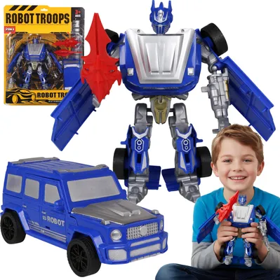 Obrázek produktu pro Modrý ROBOT, který se promění v auto, hračka pro děti 3+ MEGA CREATIVE