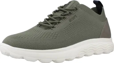 A single green Geox sneaker is shown against a white background.