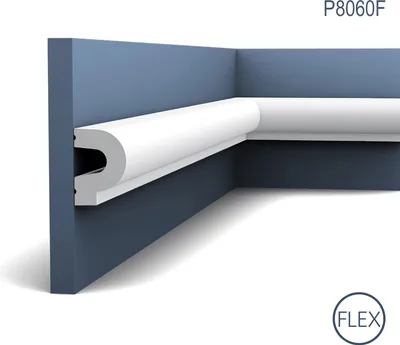 Produktbild von Wandleiste Stuck Orac Decor P8060F LUXXUS flexibel Zierleiste Friesleiste Stuckprofil Stuck Leiste Einrichtungs Element 2 Meter