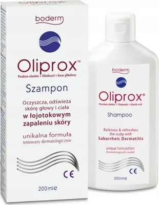 Obrázok produktu pre Oliprox, šampón na seboroickú dermatitídu pokožky hlavy a tela, 200 ml - dlhodobý!