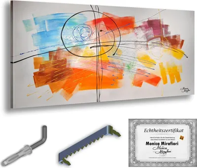 Immagine prodotto di Monica Mirafiori I 100% DIPINTO A MANO I Quadro "Reval" 100x50cm | Quadro dipinto a mano | Quadro acrilico | Quadro acrilico molto grande I Quadri d'arte moderna I Quadri d'arte