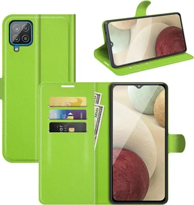 Produktbild von König Design Hülle kompatibel mit Samsung Galaxy A22 4G Kunstleder Handyhülle - Handy Case Grün