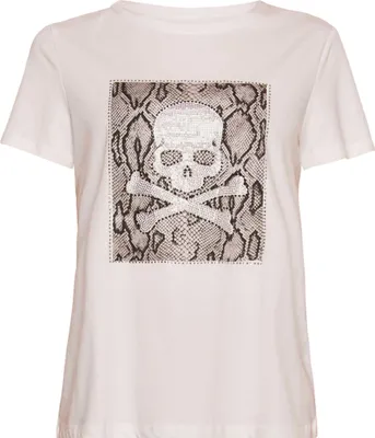 Produktbild von T-Shirt mit Totenkopf-Aufdruck