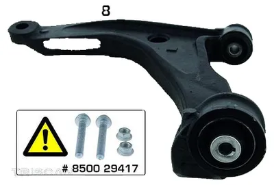 Produktbild von TRISCAN 8500 295046 Querlenker für VW Transporter V Bus (7HB, 7HJ, 7EB, 7EJ, 7EF, 7EG, 7HF, 7EC)