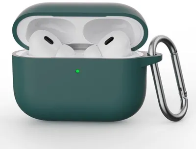 Immagine prodotto di Go Go Gadget - Custodia in silicone - Compatibile con Apple AirPods 4 - Con gancio - Verde
