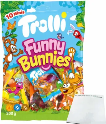 Produktbild von Trolli Funny Bunny (200g Packung) + usy Block