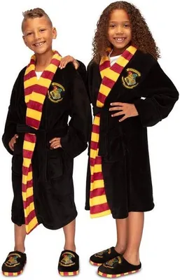 Produktbild von Bademantel Weich Warm Harry Potter Gryffindor Kinder M: 7-9 Jahre