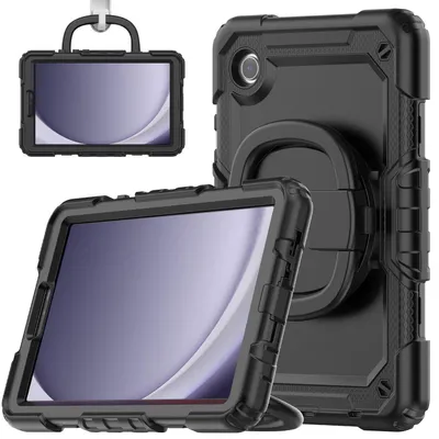 Image de Étui hybride d'extérieur à 360 degrés pour Samsung Galaxy Tab A9, noir