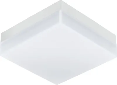 Produktbild von EGLO LED Außen-Deckenlampe Sonella, 1 flammige Außenleuchte für Wand und Decke, Deckenleuchte aus Kunststoff, Farbe: Weiß, IP44