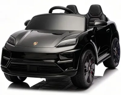 Produktbild von Porsche Macan - Kinder Elektroauto - 12V - mit Fernbedienung - Schwarz