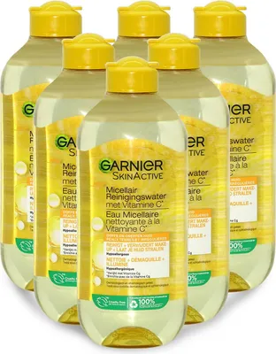 Produktbild von Garnier SkinActive Mizellenwasser mit Vitamin C Gesichtsreiniger 6x400ml