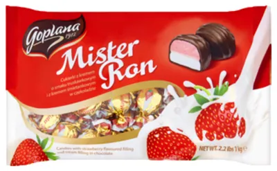 Zdjęcie produktu dla Solidarność Krem Mister Ron Truskawkowy Śmietankowy 1 kg
