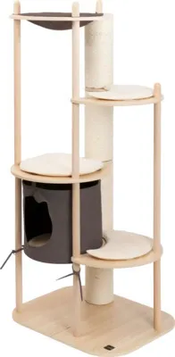 Image de Arbre à chat Vesper Vesper Treehouse, LargeArbre de jeu avec 5 niveaux et colonne à griffer extra épaisse env. 136 x 72 x 57 cm
